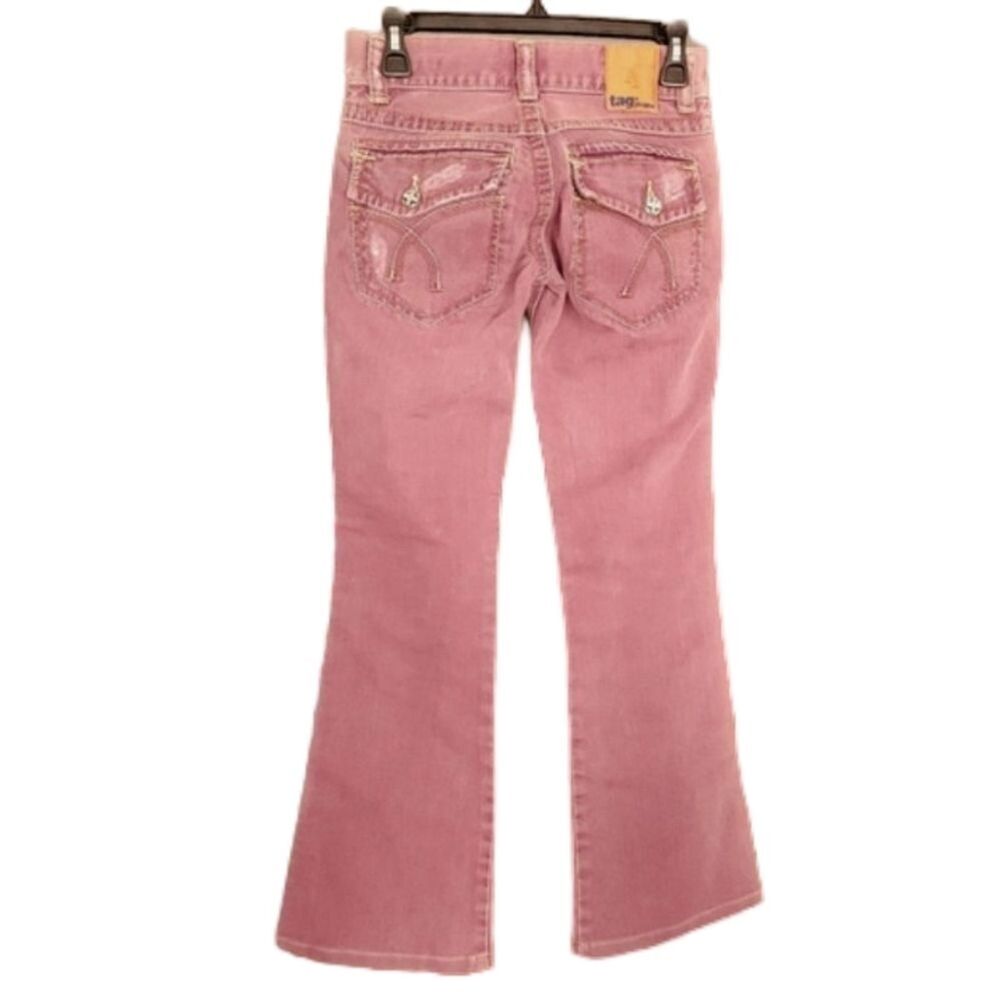 Tag Jeans ID#1015 Women's Size 25 Waist Y2K Flare Jeans - Picture 2 of 7